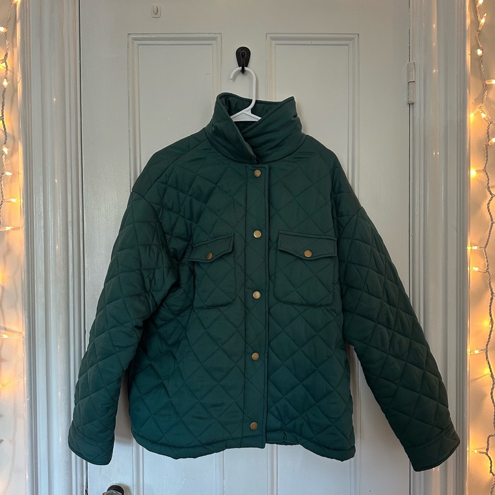 Baltic Born Teal Quilted Jacket
